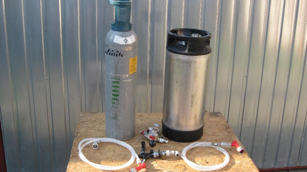 BECZKA KEG,butla CO2, manometr, kran- ZESTAW DO PIWA