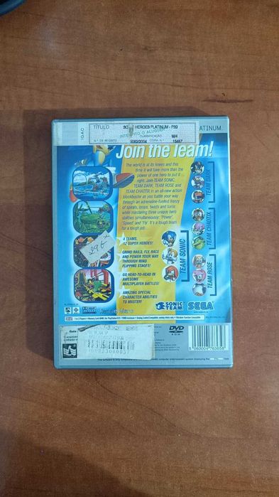 Sonic Heroes PS2 - SEGA