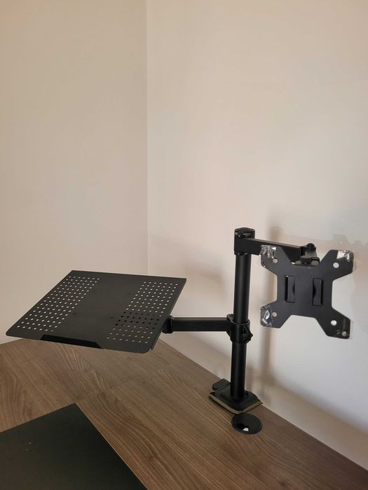 Secretária elétrica Metal - VINSETTO + Suporte para Monitor e Portátil