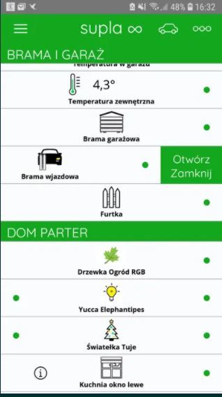 DOM INTELIGENTNY, SMART HOME -bramy, rolety, oświetlenie, system SUPLA