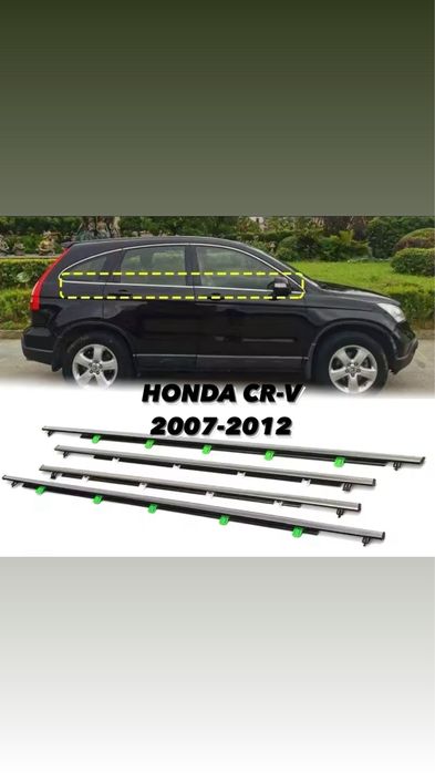Хромований молдинг дверей Honda CRV 2007-2012 молдинги