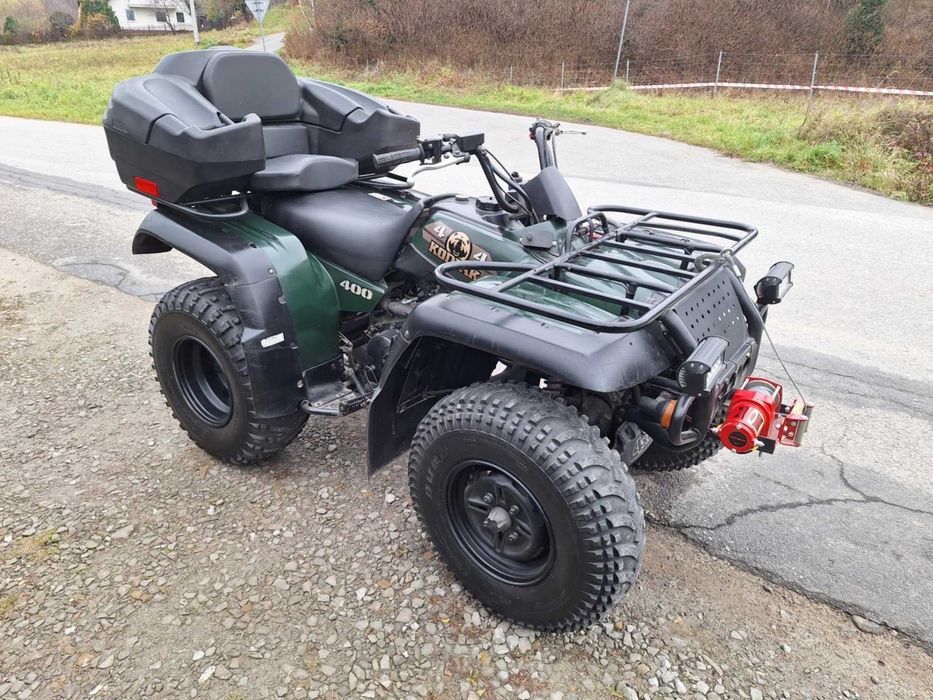 QUAD Yamaha Kodiak 400! 4x4 reduktor, wyciągarka, pług! ubezpieczony