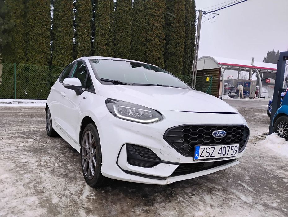 Ford Fiesta 11/2022r, SALON POLSKA. 1.0 Benzyna.ST Uszkodzony przód i tyl. Jeździ.
