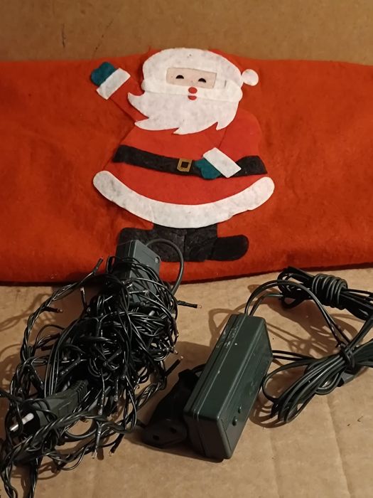 Decoração de Natal - Luzes + Saco Pai Natal