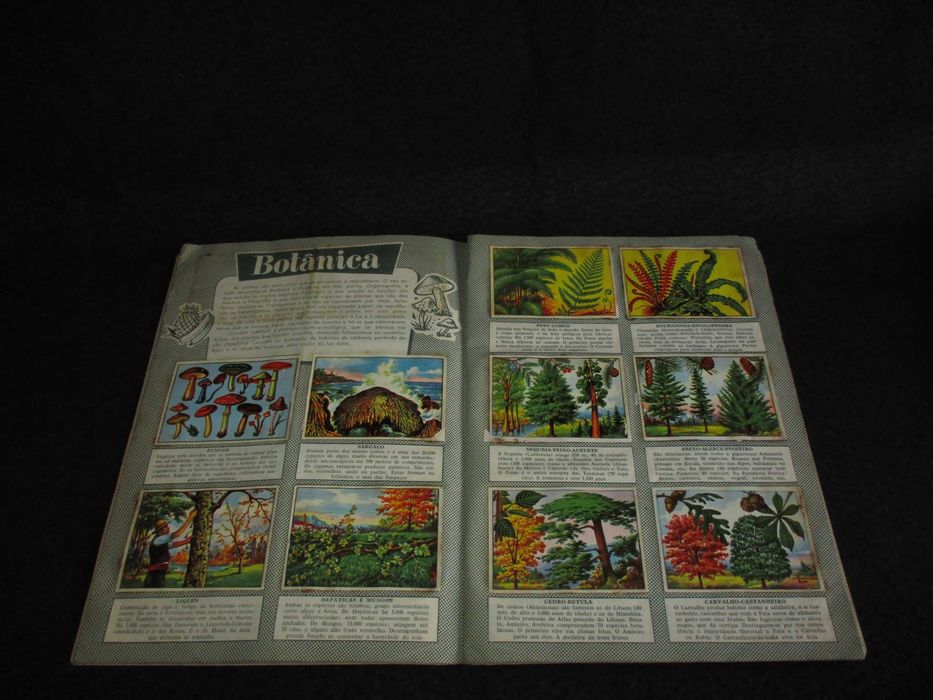 Caderneta Cromos Colecção Cultura História Natural 1958
