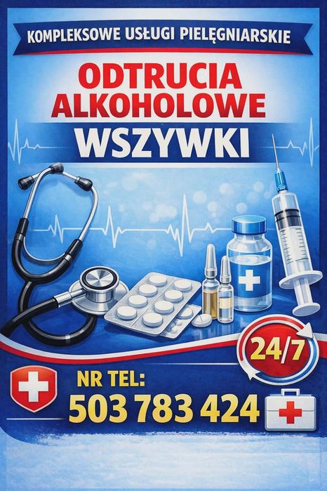 Odtrucia alkoholowe, narkotykowe, wszywki alkoholowe.Bezbolesnie