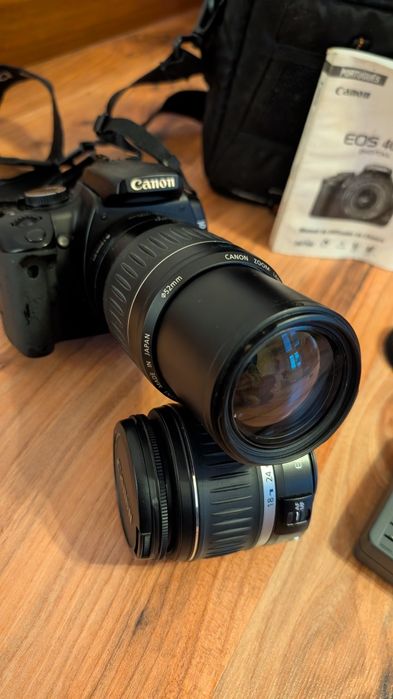 Canon 400D com teleobjectiva