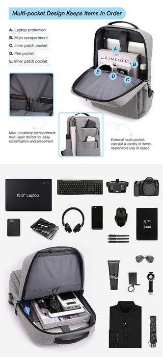 100 Mochilas para Portátil com Conexão USB - Preço Sob Consulta