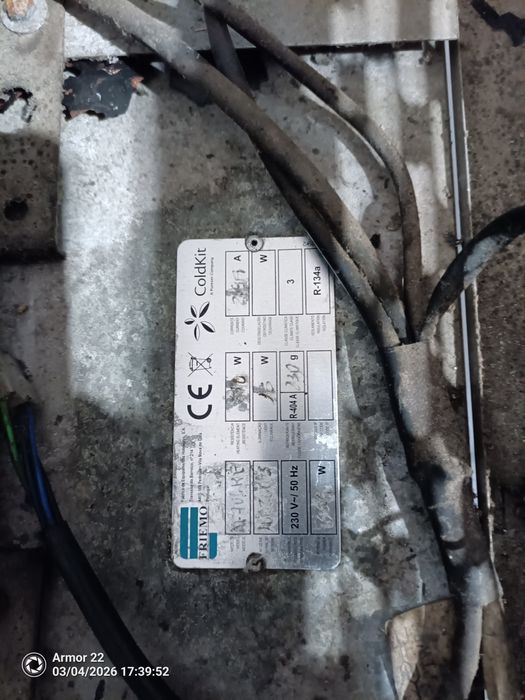 Armário frigorífico conservação inox