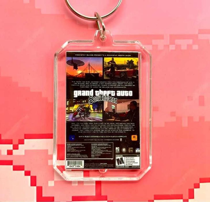 Brelok GTA San Andreas - mini okładka gry PC