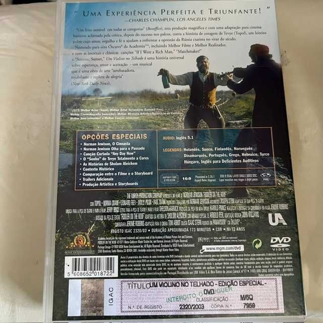 Um Violino no Telhado de Norman Jewison DVD Duplo