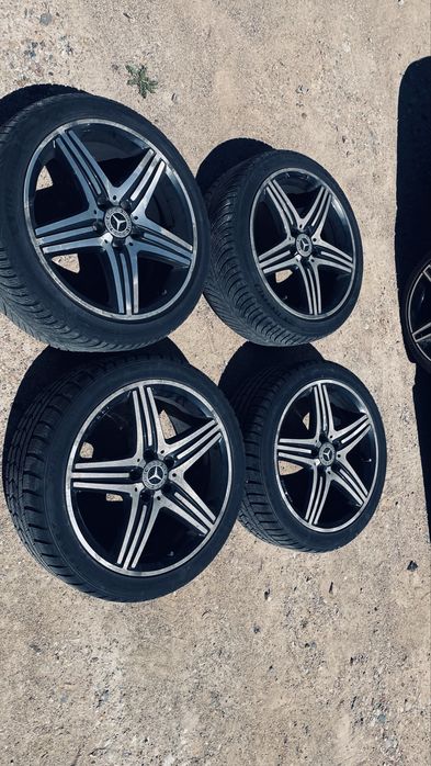 Felgi Mercedes AMG 18” 5x112 ET48 + 2xopony zimowe Michelin 235/40 R18 | komplet