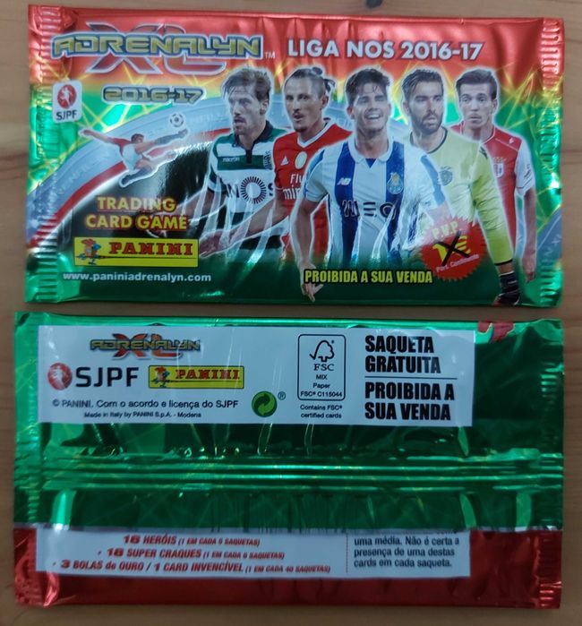 Lote 12 saquetas cromos fechadas Futebol 2011/12 até 2020/21 Panini