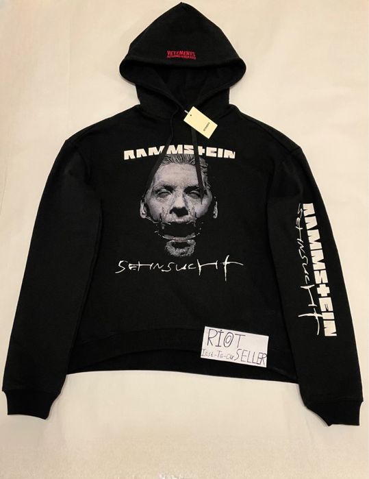 Vetements Rammstein рамштейн худи худак hoodie худі ветмо рамштайн
