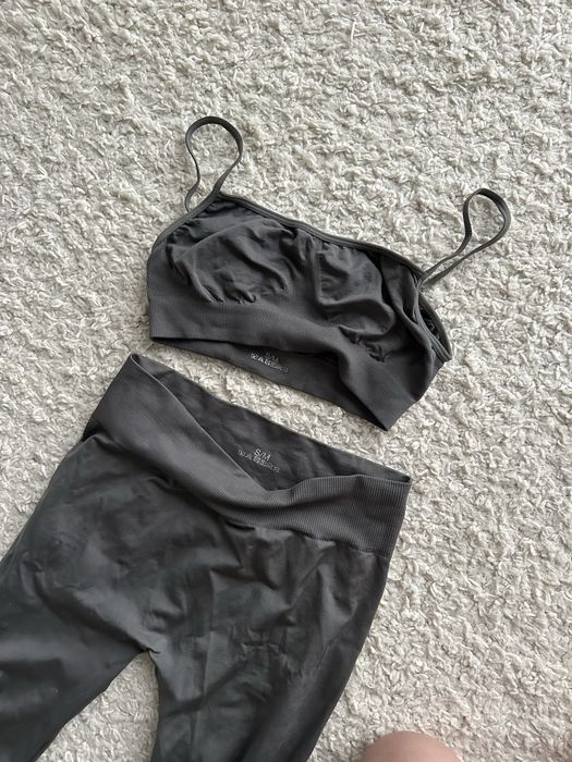 Комбінезон з голою спиною, безшовний костюм, лосини, топ