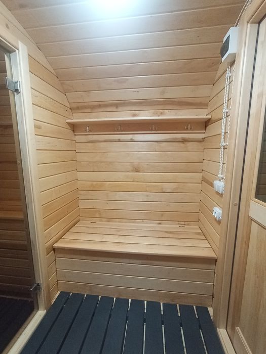 Баня-бочка від виробника, повністю з вільхи 3.5м ) +козирьок