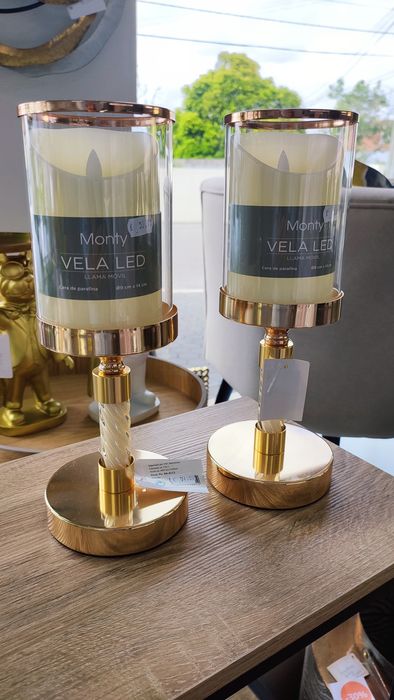 Conjunto de Castiçais de Decoração  ( Artigo Novo )