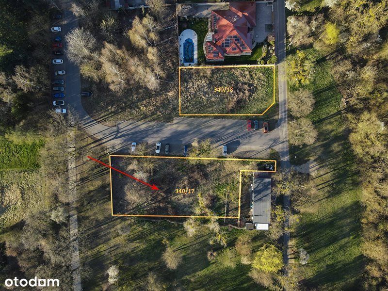 Lusowo-działka nad jeziorem, pierwsza linia zabudowy