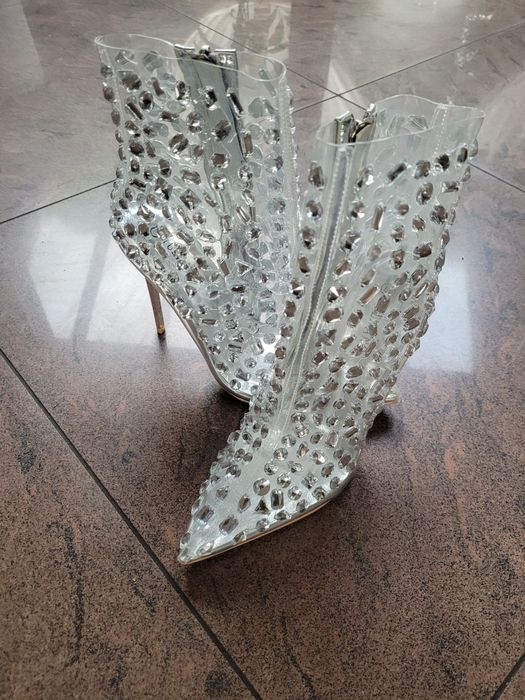 Kozaczki letnie transparentne NOWE