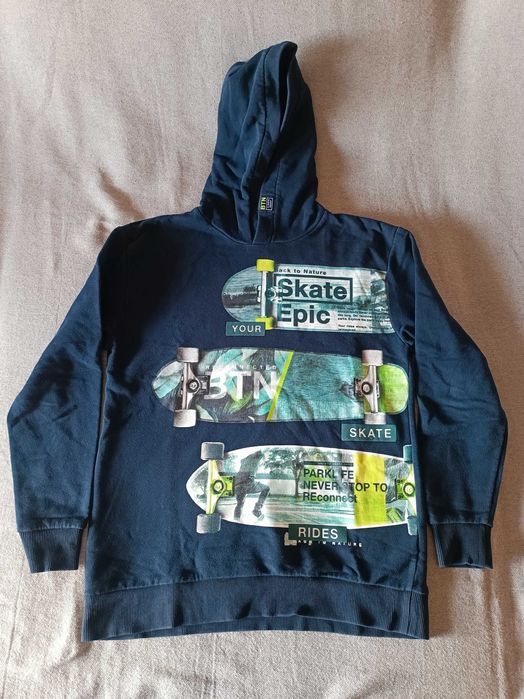 Sweat com capuz C&A, tamanho 158/164cm – 13/14 anos