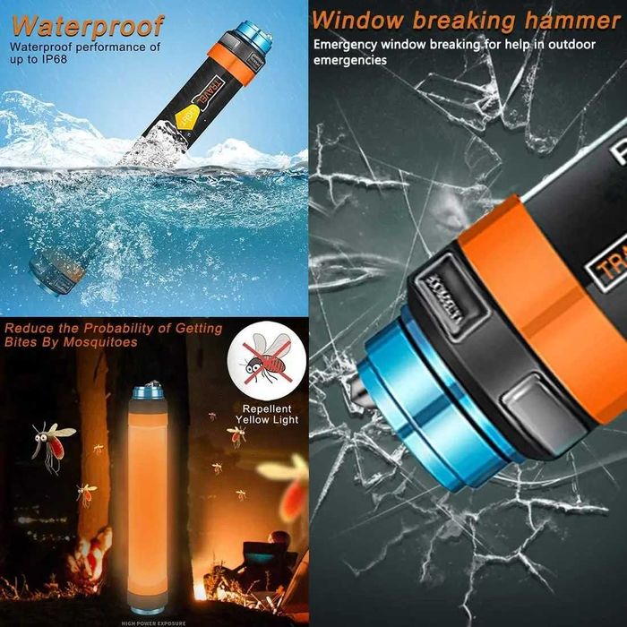 ZK30, акумуляторний Power bank, ліхтар, 7800 mAh