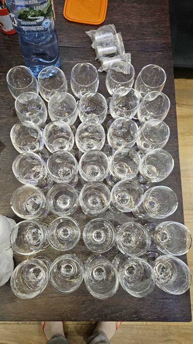 Kieliszki szklane komplet 50 sztuk 125 ml
