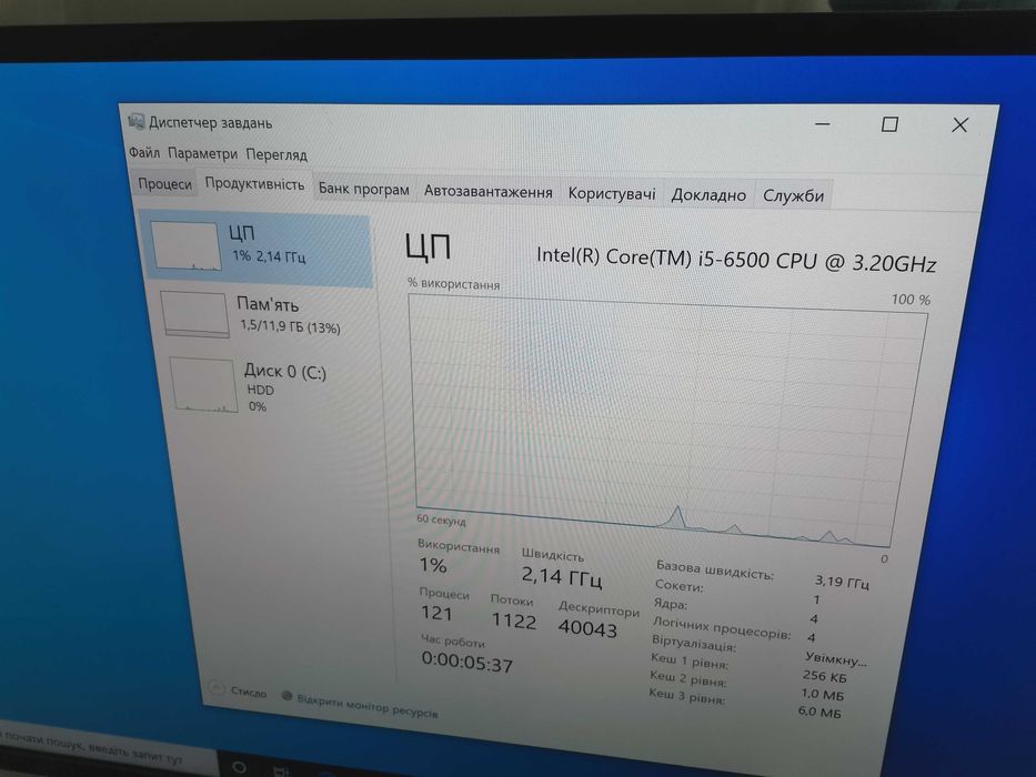 Терміново! Dell i5-6500/12ГБОЗП/HDD500 ГБ+wifi міні комп'ютер