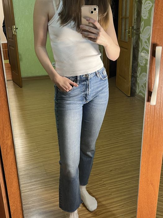 Джинси mom