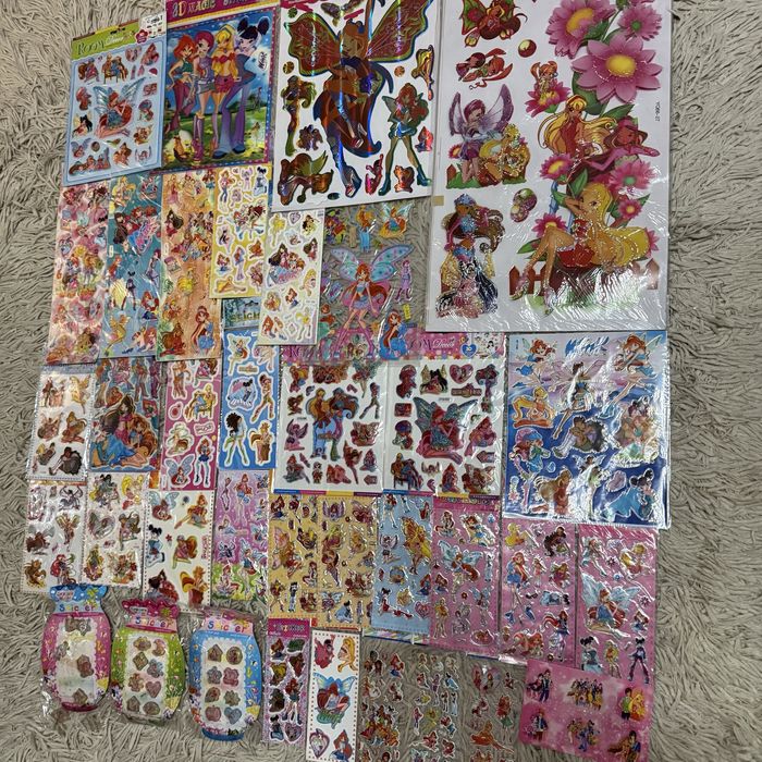 ОНОВЛЕННЯНаклейки наліпки 2000 winx monster high принцеси bratz barbie