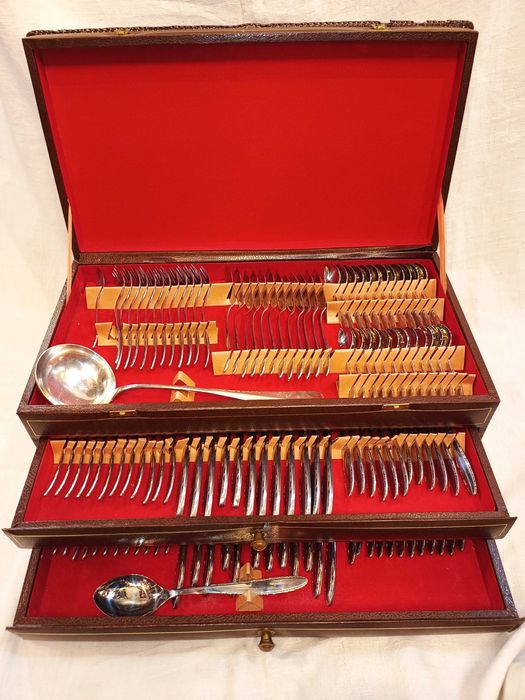 Faqueiro Chromolit 123 Talheres Concha Christofle