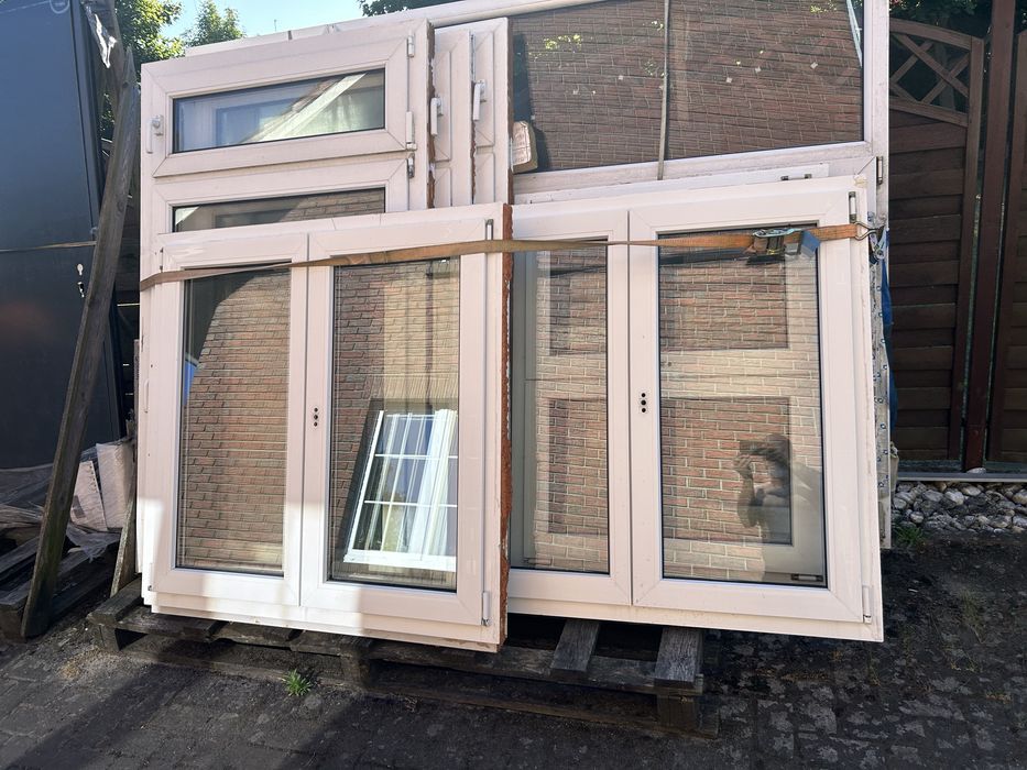 Okna pcv z demontażu 112x182cm 3szt cena za 1szt