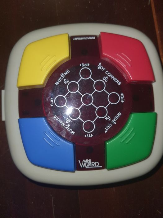 Jogo eletrónico wizard vtech consola retro