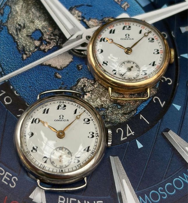 Zegarki Omega trench watch lata 20/30