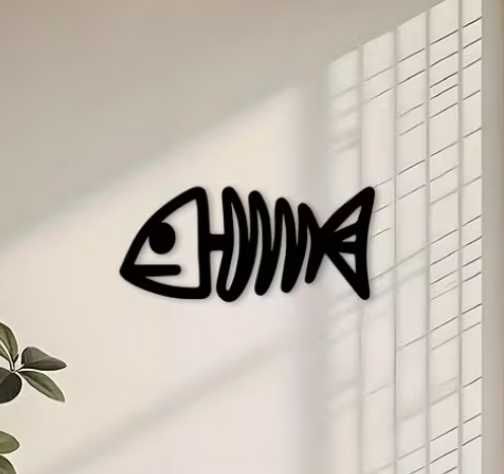 Nowa metalowa dekoracja ryby