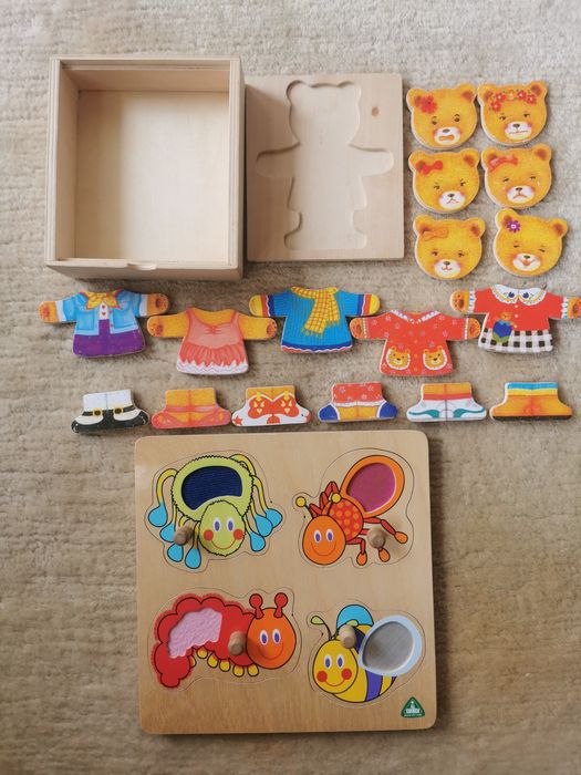 Zabawki drewniane sensoryczne