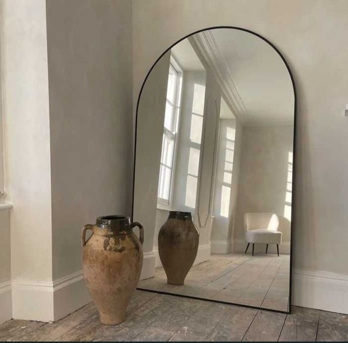 Piękne lustro łukowe 175×60 cm.