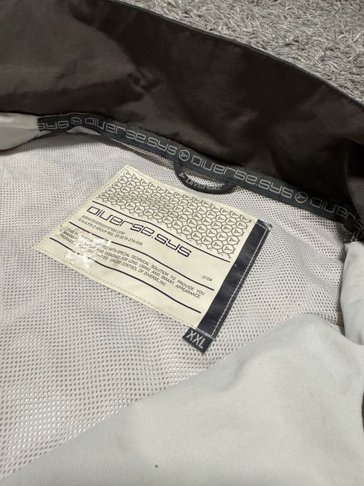Kurtka męska Diverse wiatrówka biała czarna