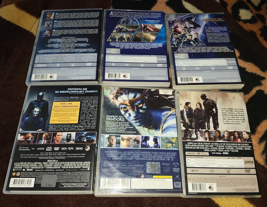 Zestaw filmów fantastycznych DVD całość