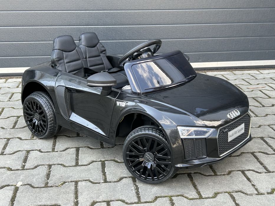 Auto na akumulator AUDI R8 Spyder USB,SKÓRA,EVA czarne
