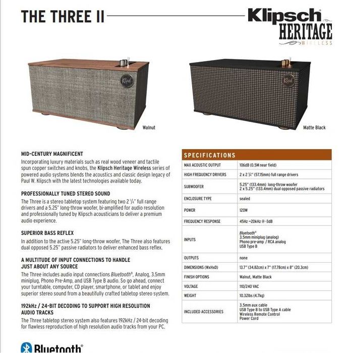 Акустика Klipsch The Tree II Bluetooth Speaker Black Matte