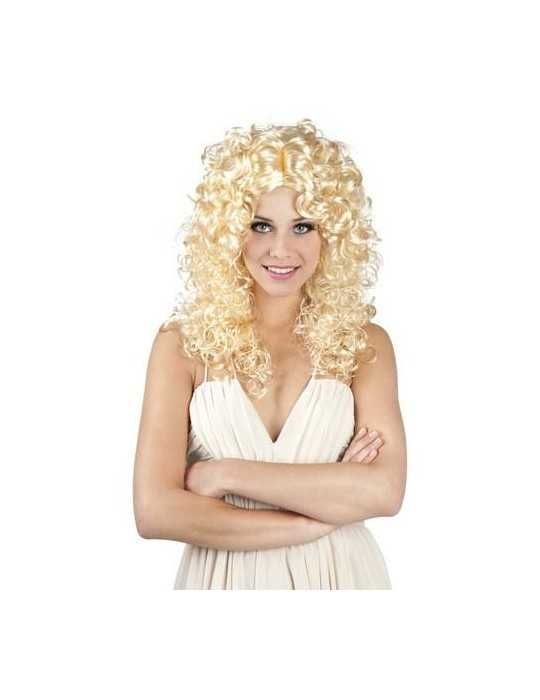 Peruka włosy długie jasny blond kręcone