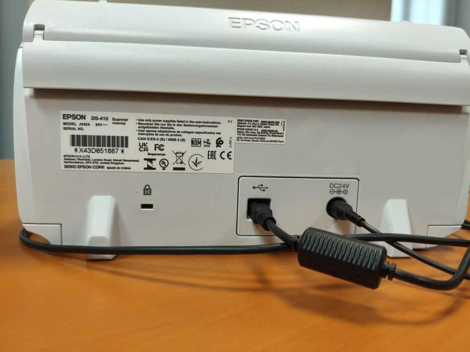 Scanner digitalizador WorkForce DS-410 até A3