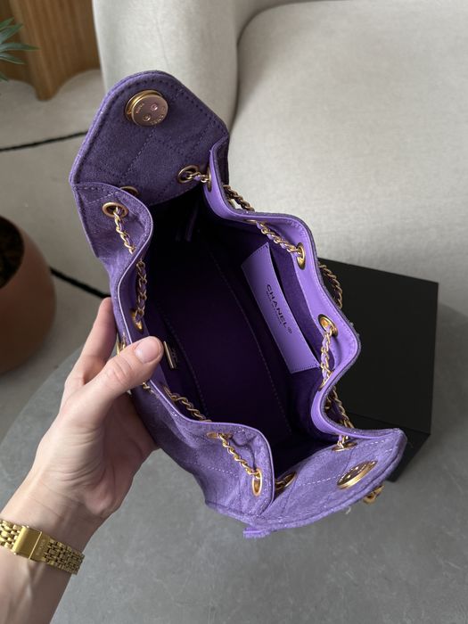 Сумка Chanel 25 Mini Handbag Suede Purple