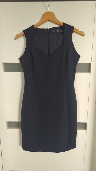 Mango - granatowa sukienka r. XS