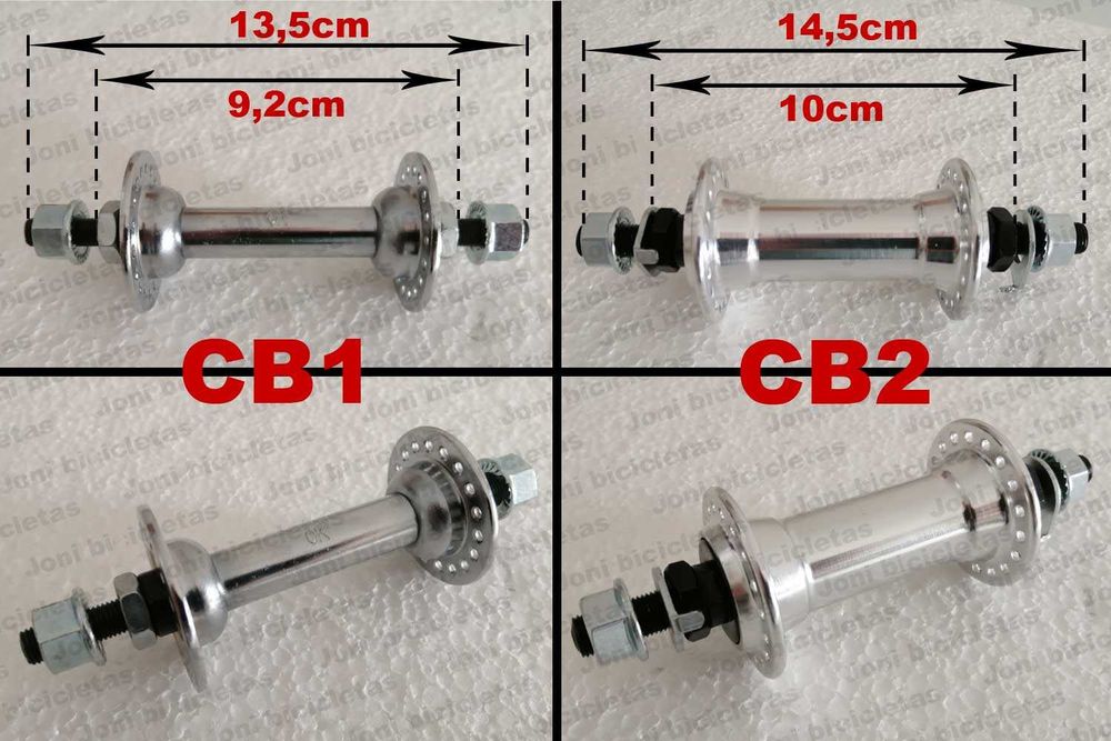 Cubos de roda de bicicleta