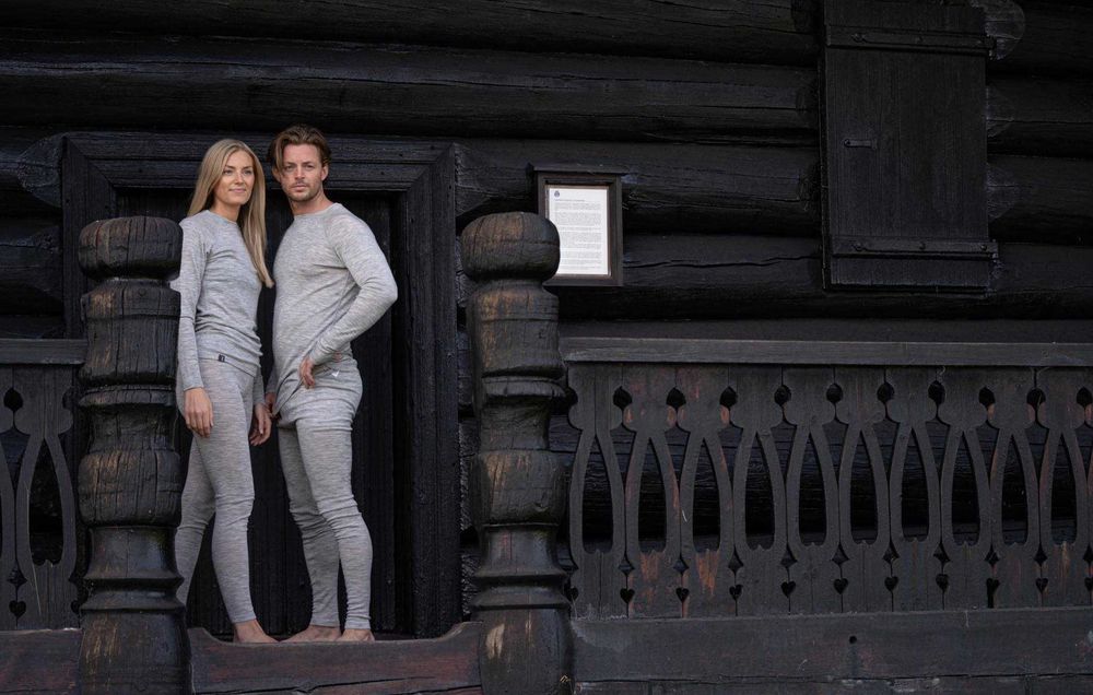 Комплект чоловічої термобілизни Neomondo Grey 70% Вовна - 30% PES