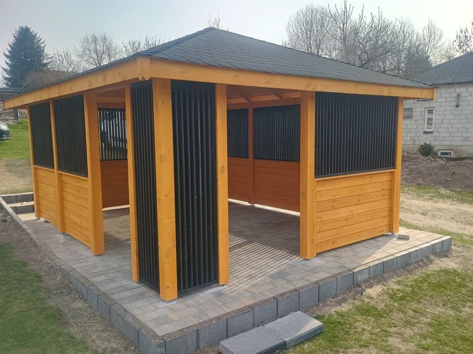 Altana drewniana 4,5 x 4 m z Lamelami