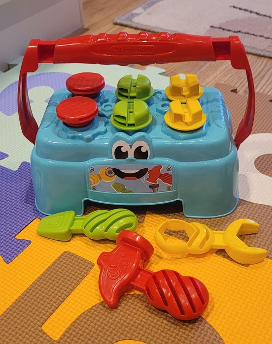 Clementoni, Baby, Stolik majsterkowicza, zestaw narzędzi
