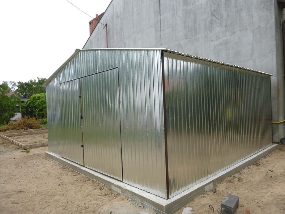 Garaż blaszany Blaszak Garaże blaszane 3x4 3x5 3x6 4x5 4x6 6x5 6x6 8x6