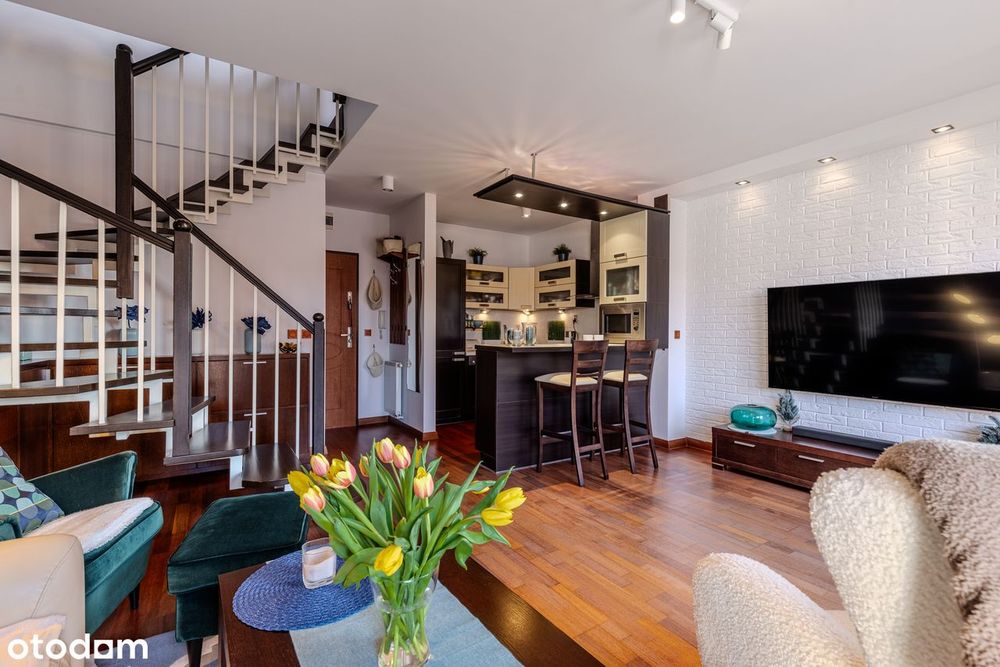 Dwupoziomowe, 2 pokoje, 53,22 m² | duży balkon | k.lokatorska | Wysoka - Widok 6